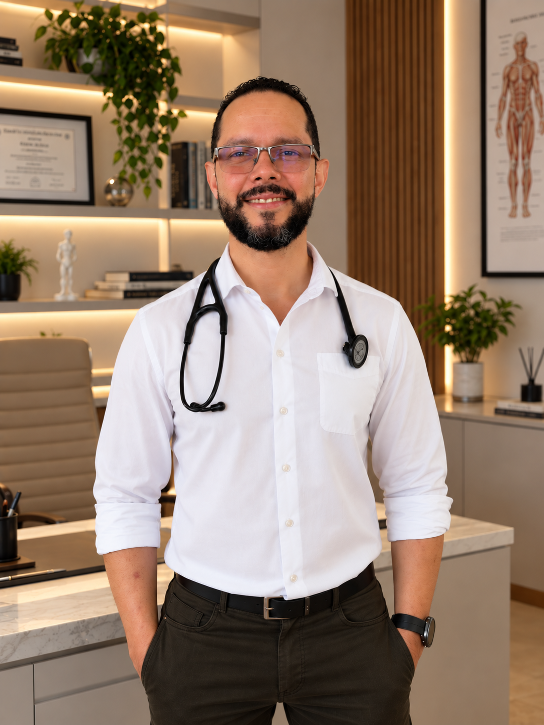 Dr. Felix Augusto em ambiente de consultório